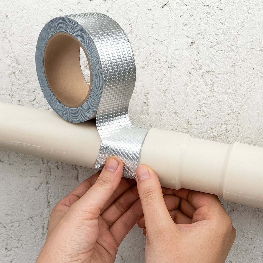 Self-Adhesive Heat-Resistant Aluminum Foil Tape – High-Temperature Insulation Duct Roll (0.9mm) Self-Adhesive Heat-Resistant Aluminum Foil Tape – High-Temperature Insulation Duct Roll (0.9mm)